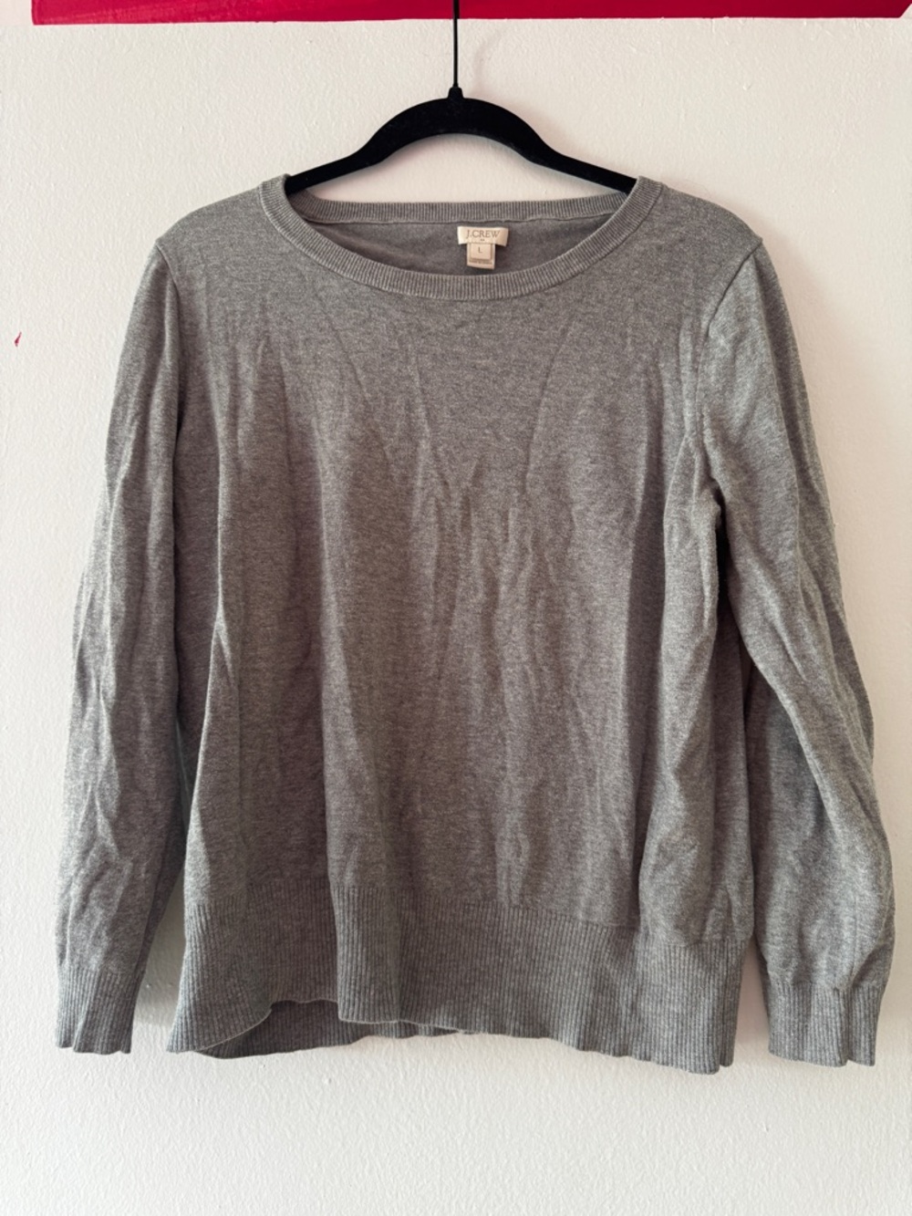 J. Crew Ribbed Crewneck Sweater